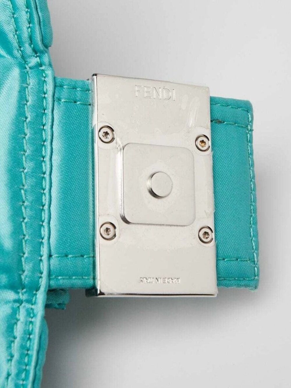 Fendi Green Nylon Convertible Multipocket Belt Baguette Bag 8BR808 - Picture 7 of 12